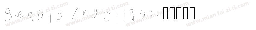 Beauly Angcliqur字体转换